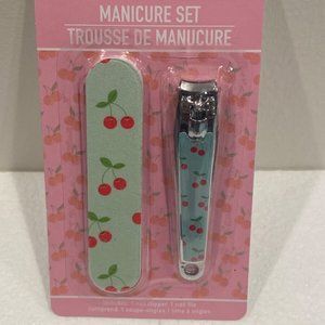 manicure set cherry design shape